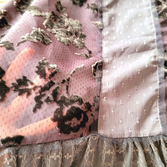 NBW Free People Stunning Boho Style Charcoal Midi Dress - Picture 7 of 12